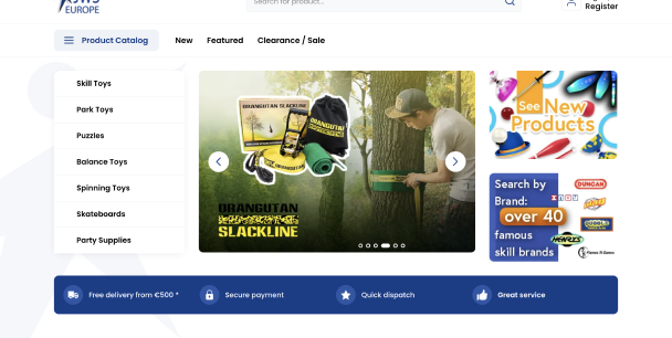 Optimisation de la vente en gros de jouets et d’équipements de jonglerie avec le commerce électronique B2B intelligent