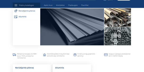 Un portail B2B axé sur la précision pour l’approvisionnement en acier inoxydable industriel