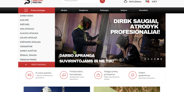 Cadre personnalisé PrestaShop pour le commerce électronique d’équipements de sécurité à grande échelle